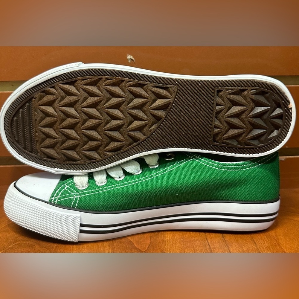 Green Canvas Sneakers - Picture 3 of 8